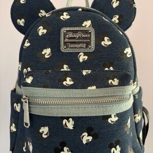 NWOT Disney Parks Denim Mickey Loungefly (NEW LOWER PRICE!)